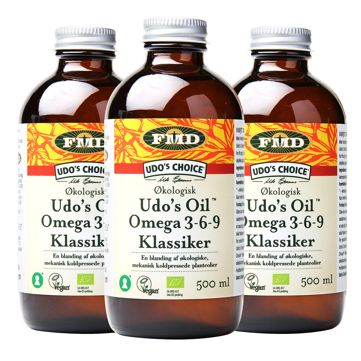 Udo´s Choice Oil Blend Flytande Omega 3-6-9 EKO | 3 x 500 ml