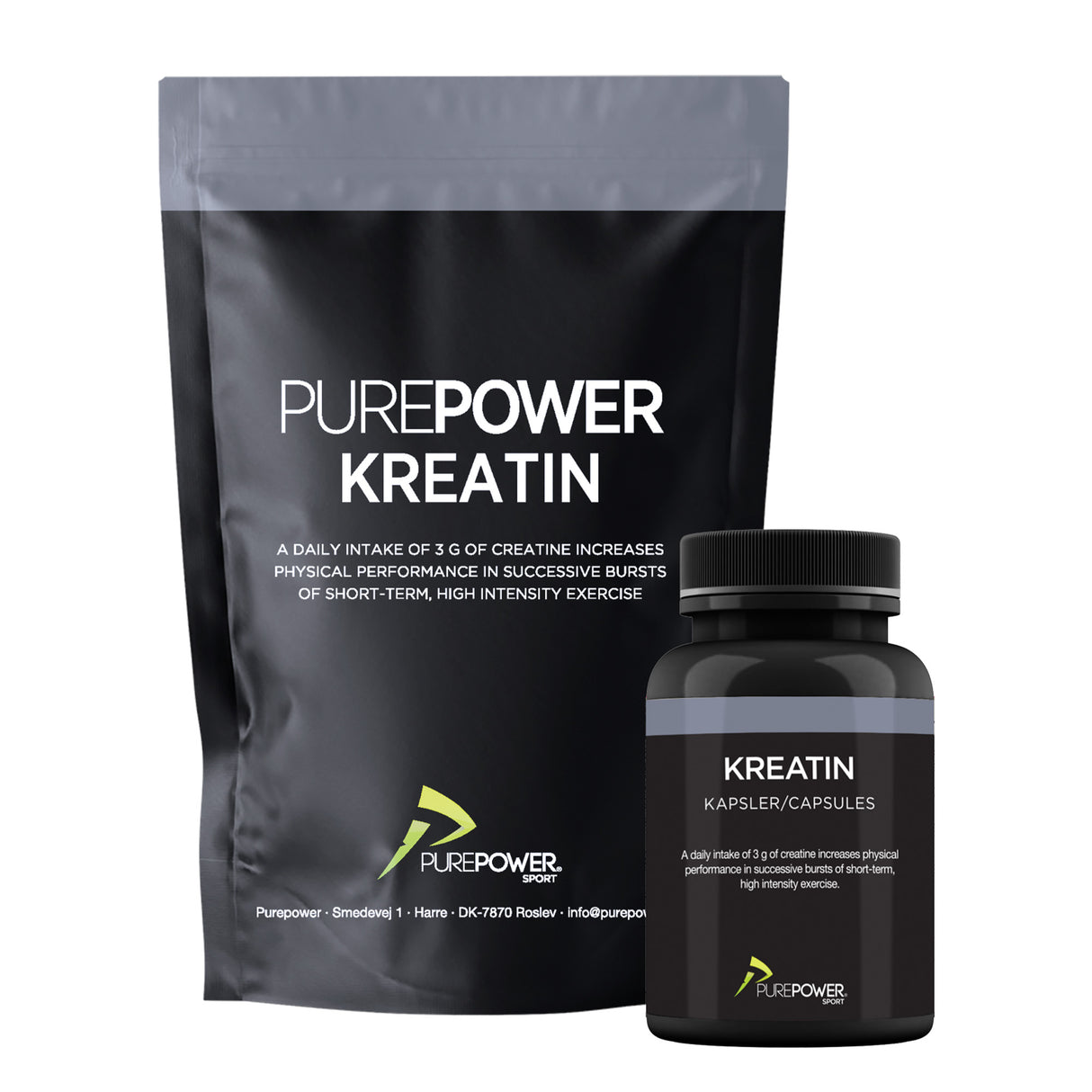 PurePower Kreatinkapsler | 120 kapsler