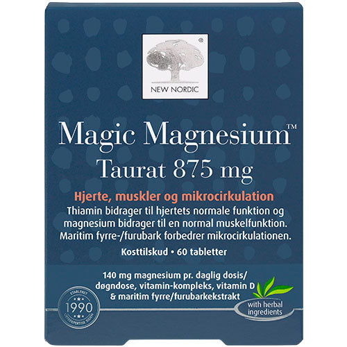New Nordic Magic Magnesium Taurat | 60 tabletter