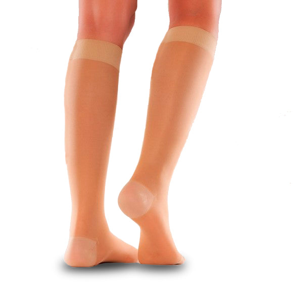 Nylon Knästrumpa - Solbrun