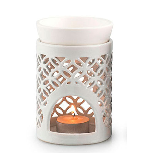 Doftlampa Vit Hålmönster