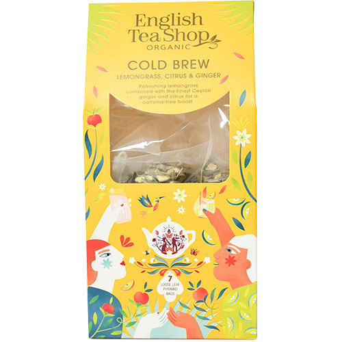 English Tea Shop Cold Brew Lemongrass Citrus & Ginger tea Ø | 7 påsar
