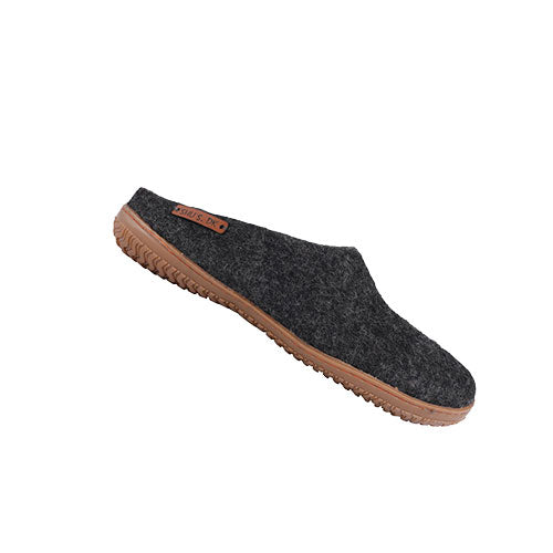 SHU`S hjemmesko med gummi sål - Dark Grey 36