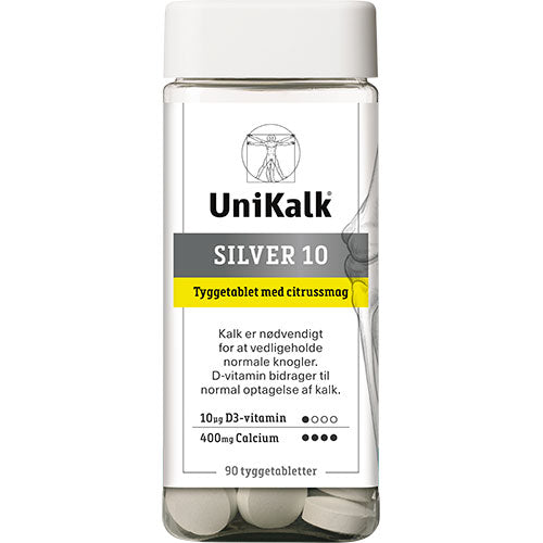 Unikalk Silver Tuggtablett | 90 tabl.