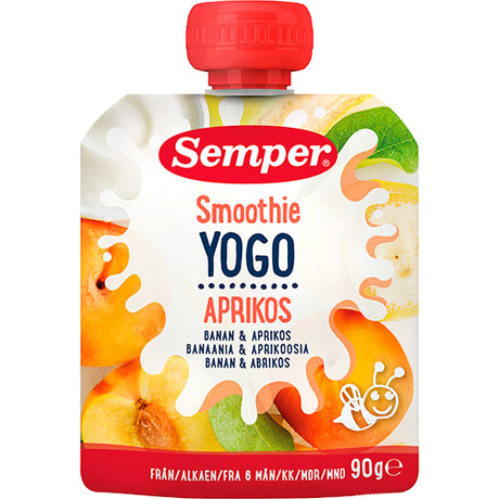 YOGO Smoothie med banan och aprikos från 6 mån.