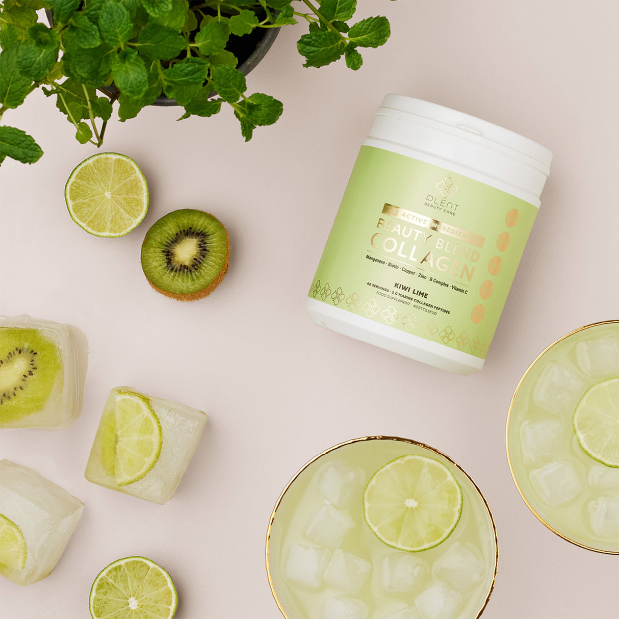 Plent Beauty Blend Collagen | Kiwi Lime