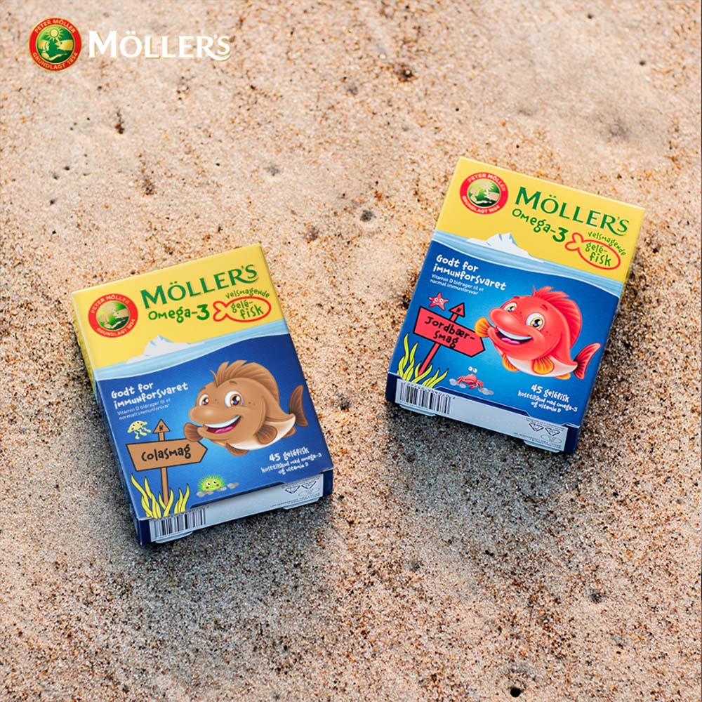 Möllers Tran Omega-3 Fisk Jordgubb