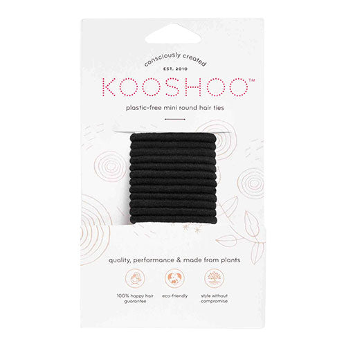 Hårgummiband Svart plastfri 12 st (mini)
