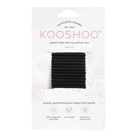 Hårgummiband Svart plastfri 12 st (mini)