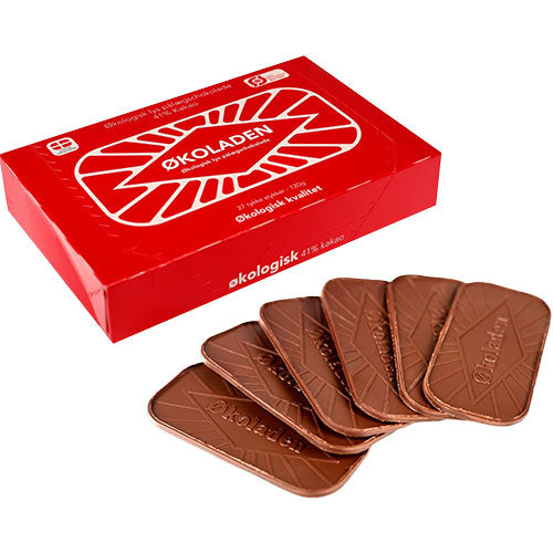Påläggchoklad ljus 41% 27 st EKO