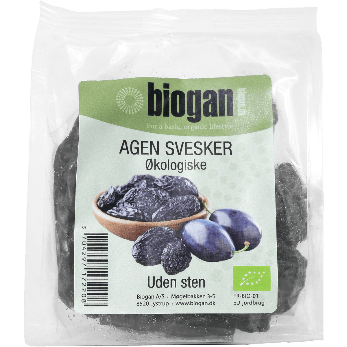 Biogan Plommon utan Kärnor Ekologisk | 500 g