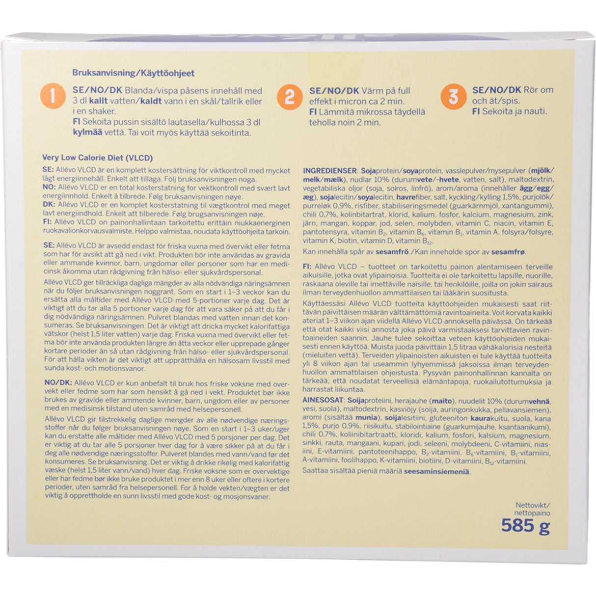 Soppa Nudlar/Kyckling Vlcd