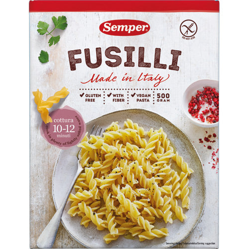 Pastaskruvar Fusili Glutenfri 500 G