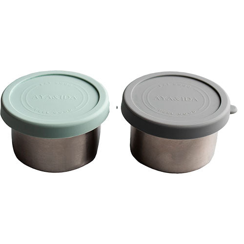 Mellanmålsbehållare Mörkgrå/Mint Green