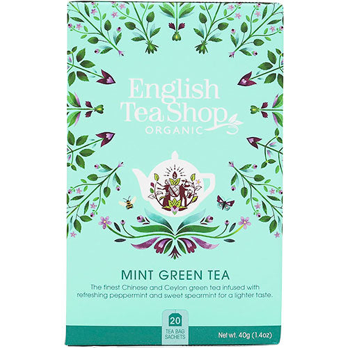 English Tea Shop Mynta Grönt Te Eko | 20 påsar