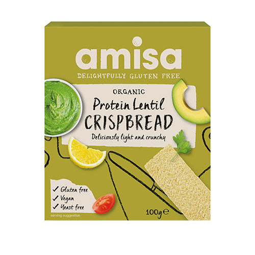Amisa Knäckebröd Protein Med Linser Glutenfritt Eko