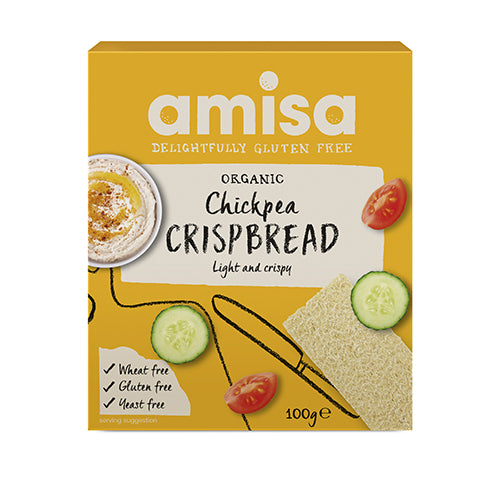 Amisa Knäckebröd Med Kikärtor Glutenfritt Eko | 100 g