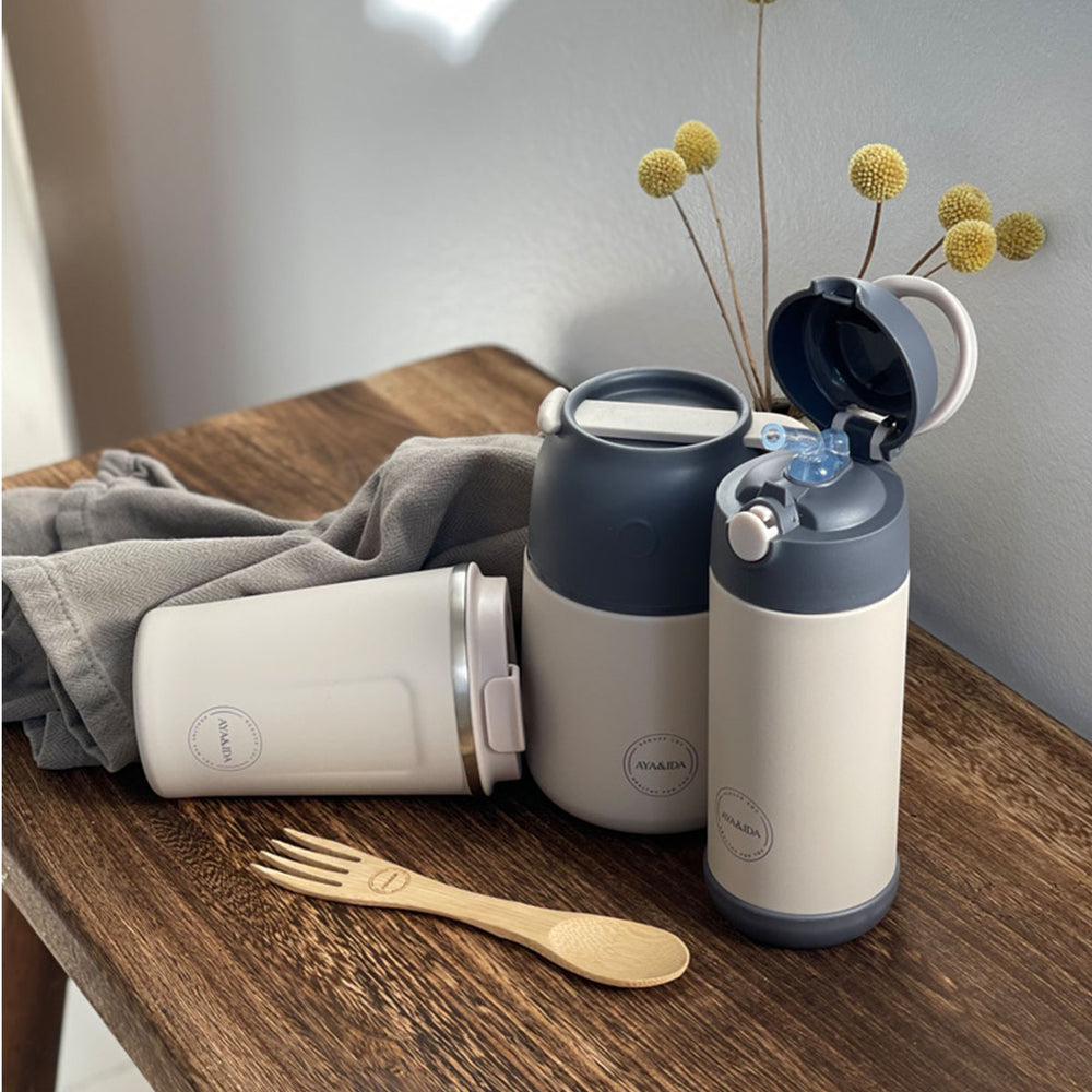 Termosmugg Rostfritt Stål Krämig Beige