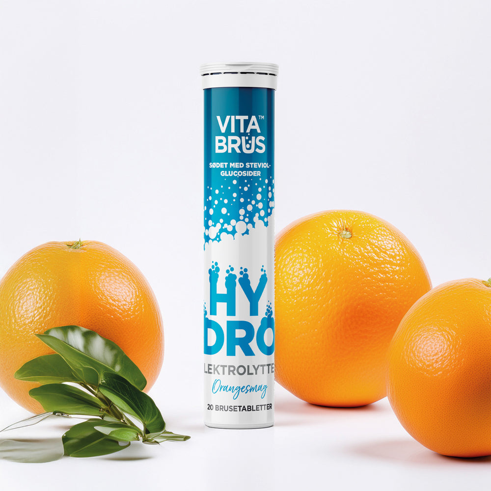 Elektrolyter Tilskott Tabletter Brus - Apelsinsmak 3-pack