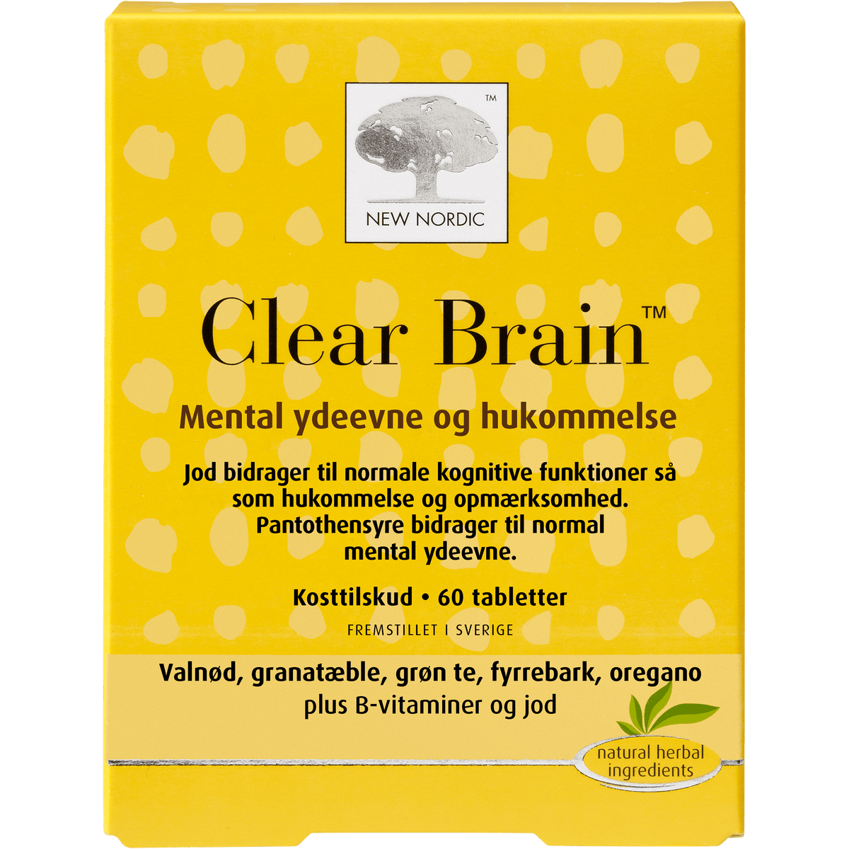New Nordic Clear Brain | 60 tabletter