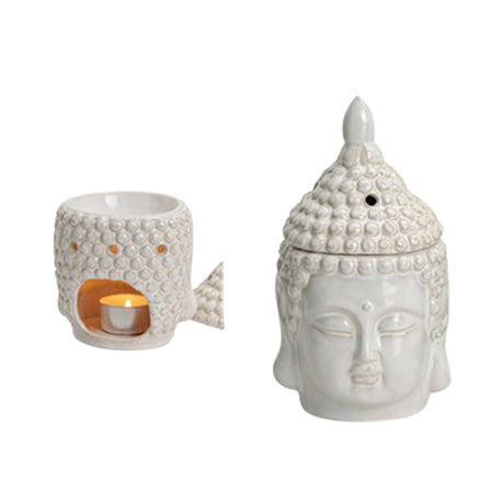 Doftlampa Buddha Vit