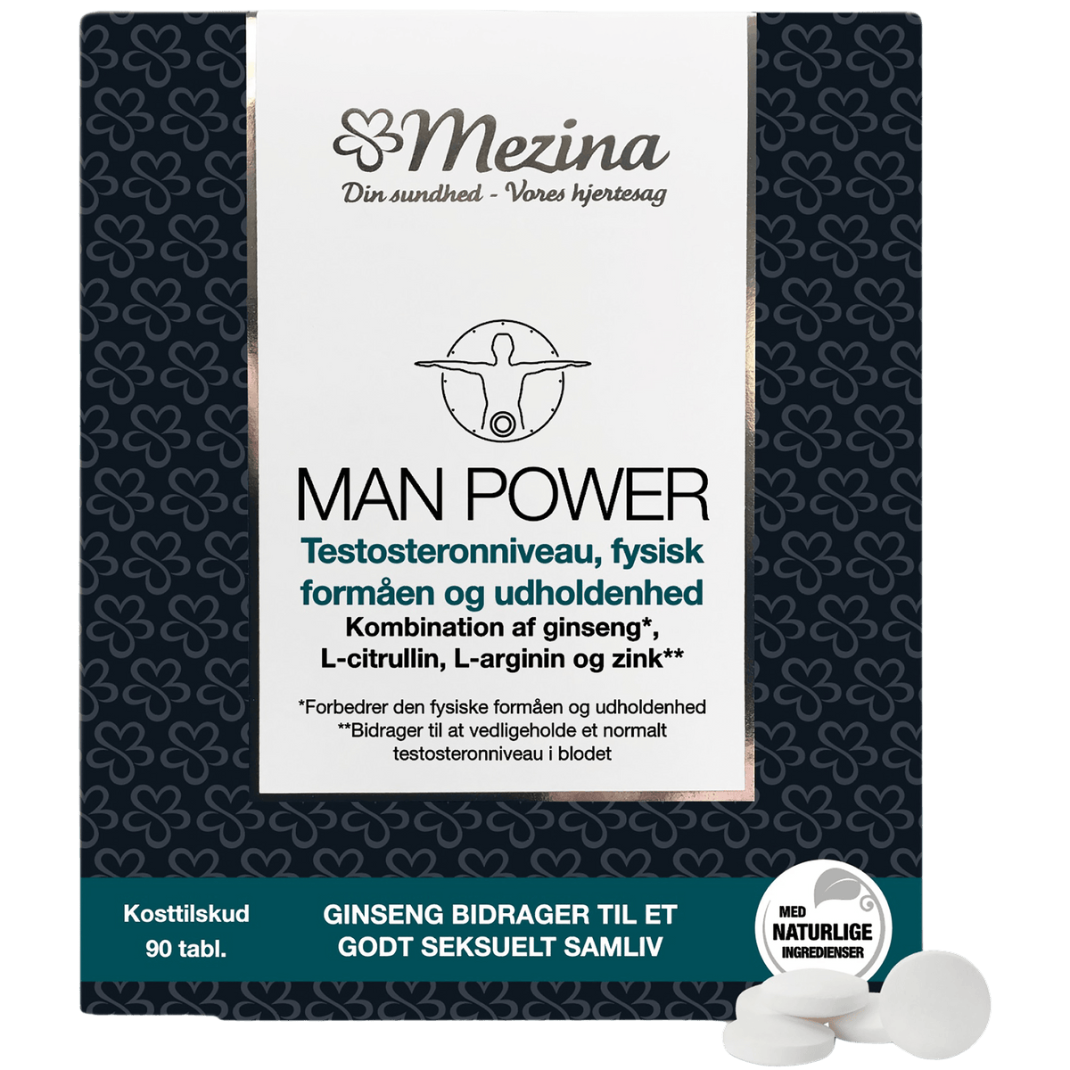 Mezina Man Power - L-arginin | 90 tabletter