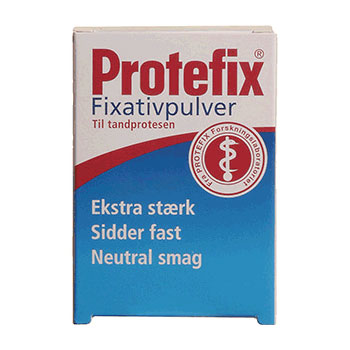 Tandproteslim Protes Fixativpulver