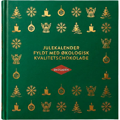 Økoladen Julkalender m. Fyllda Choklad- & Lakritskulor Ekologisk | 310 g