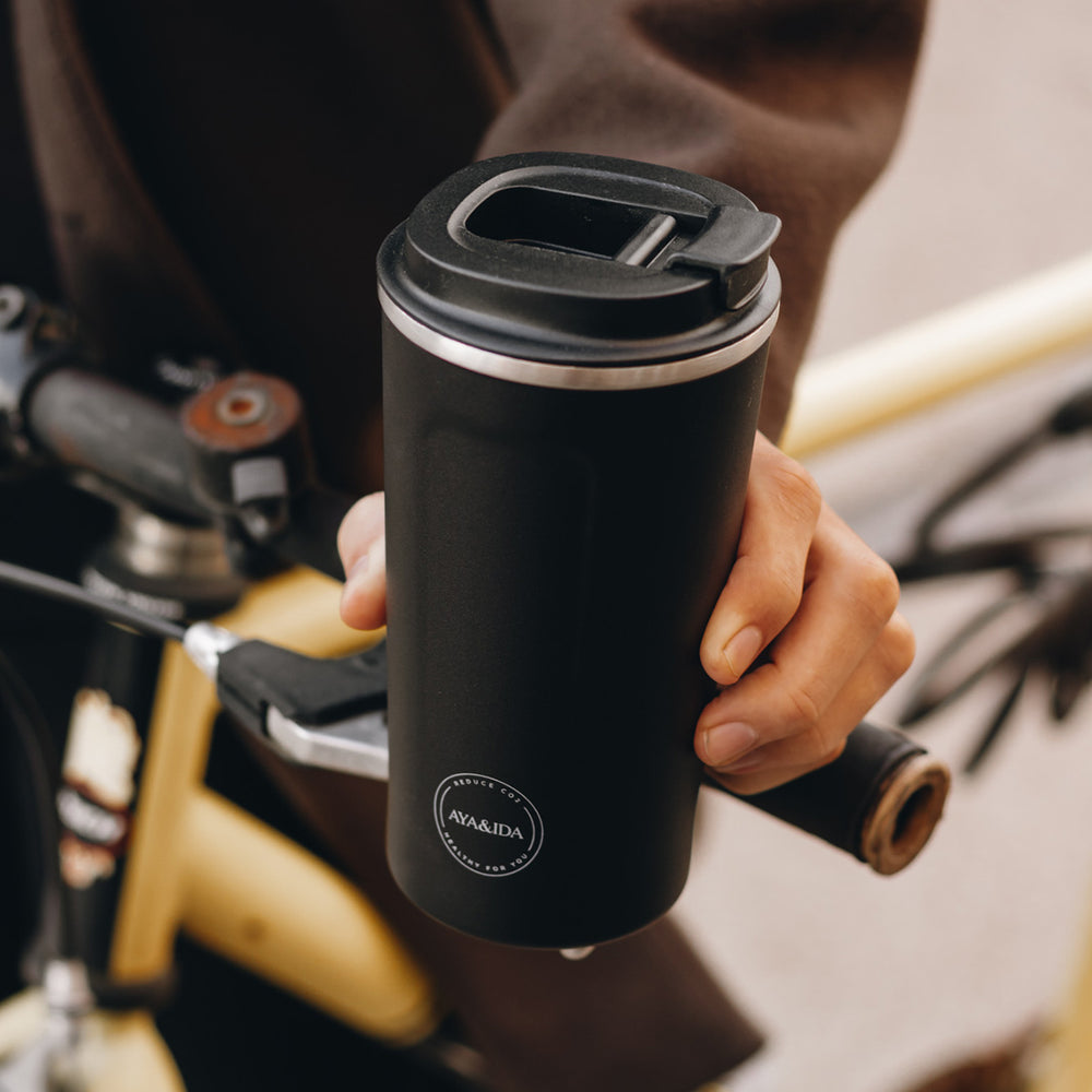 Termosmugg Rostfritt Stål Mattsvart