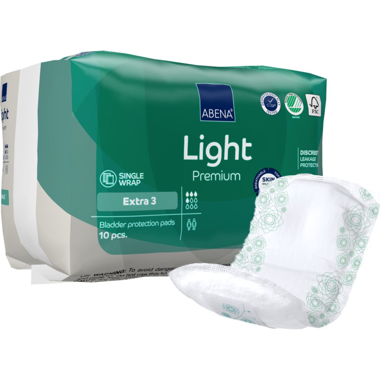 Light Extra 3 Kroppsformat Inkontinensskydd med tejp, Premium