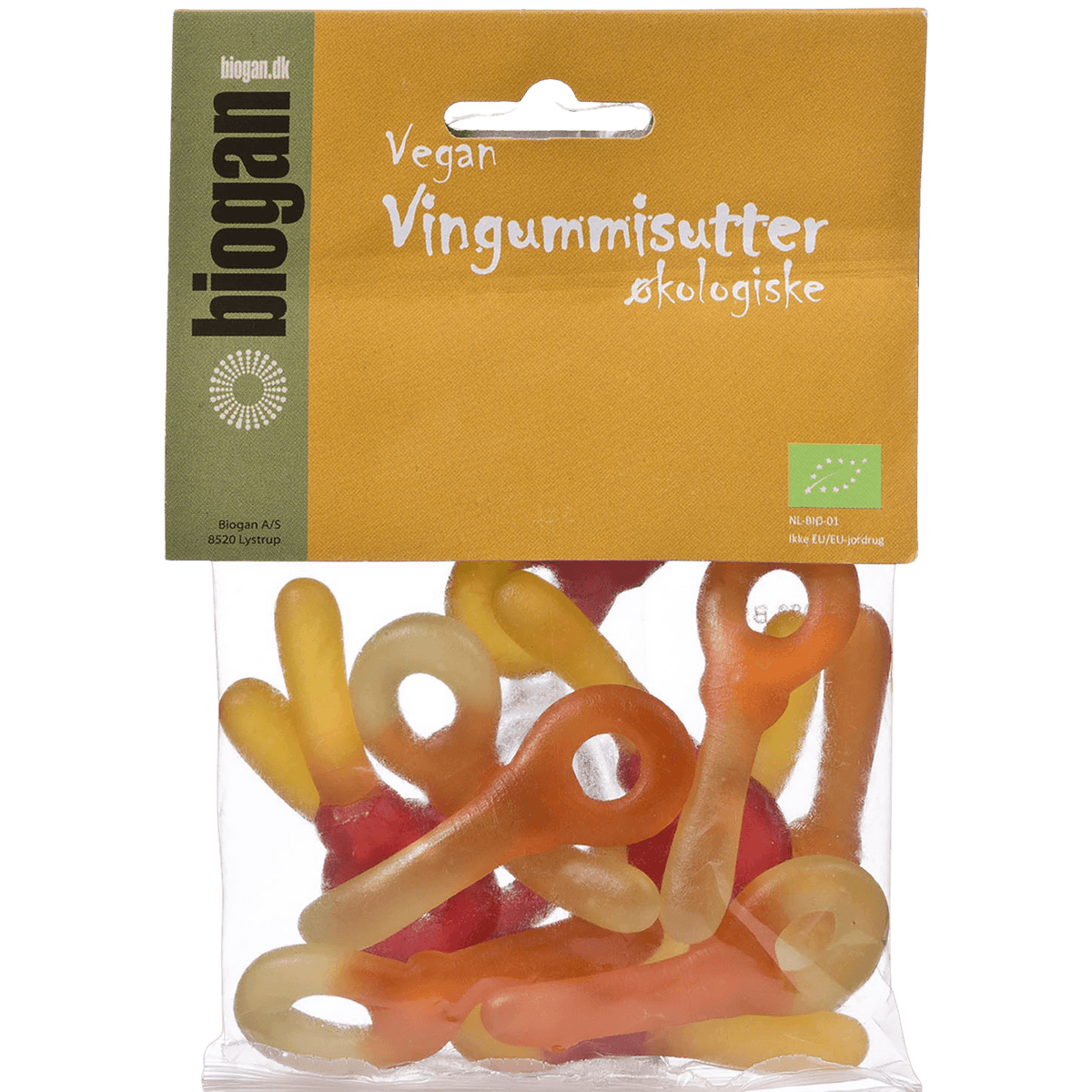 Biogan Vingumminappar Ekologisk | 75 g