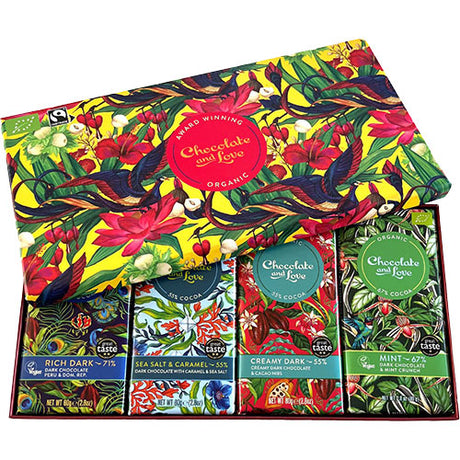 Presentlåda Ekologisk Rich Dark, Apelsin, Passionsfrukt och Havssalt