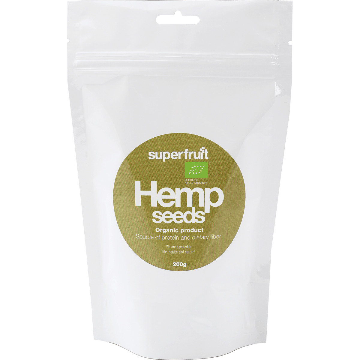 Superfruit Hampafrön Skalade Ekologisk | 200 g