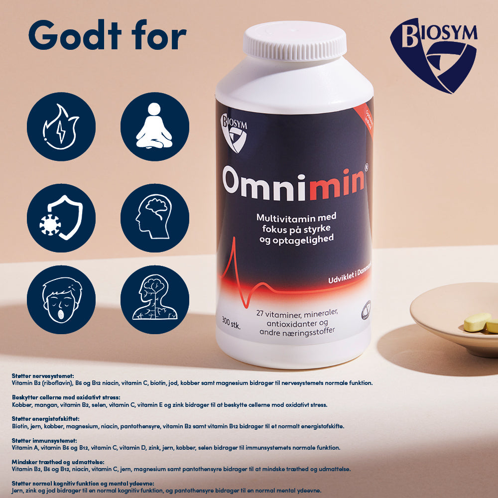Biosym Omnimin | 300 tabletter