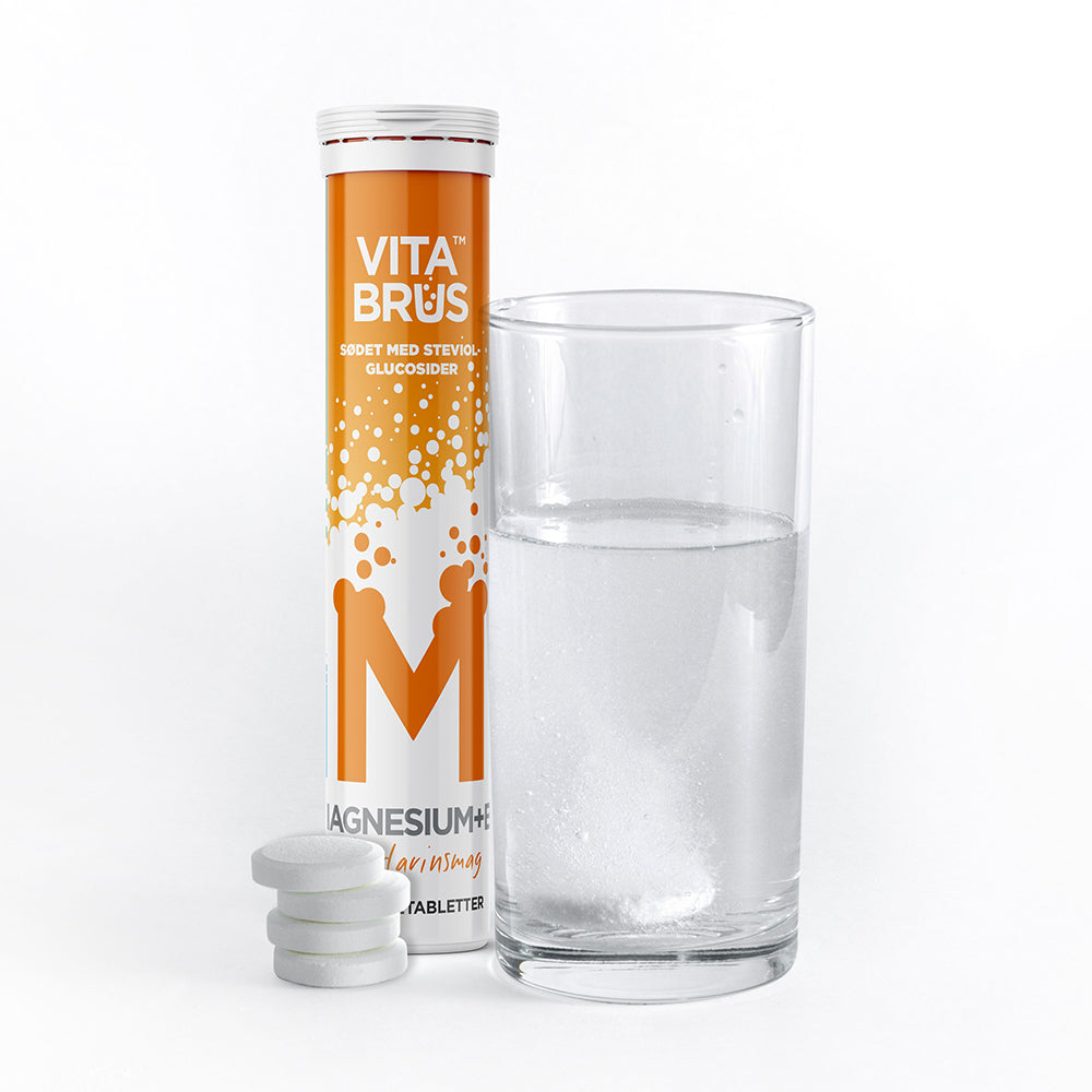 Magnesium+B6 brustabletter - Mandarinsmak från