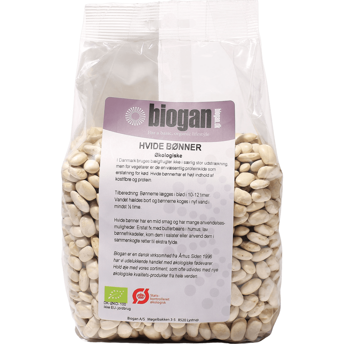 Biogan Bönor Vita Ekologisk | 750 g
