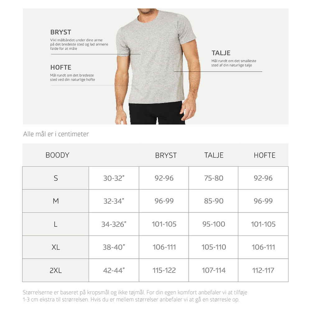Bambu T-shirt Crewneck Herr Vit