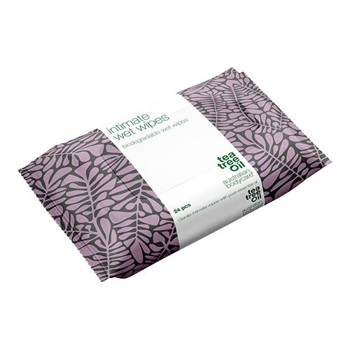 Våtservetter med Tea Tree Oil för intimhygien