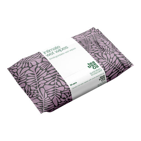 Våtservetter med Tea Tree Oil för intimhygien