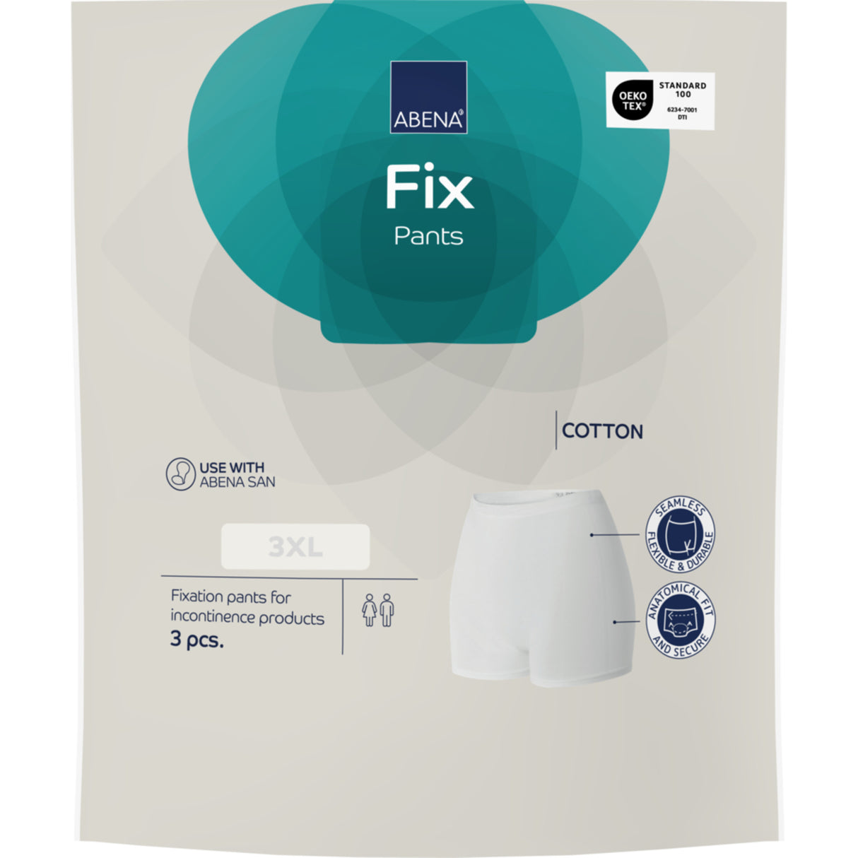 Fix Pants Fixeringsbyxor Cotton, XXXL med ben