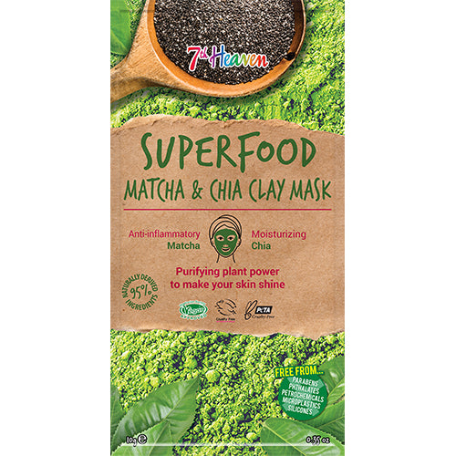 Ansiktsmask Superfood Matcha & Chia 7th Heaven