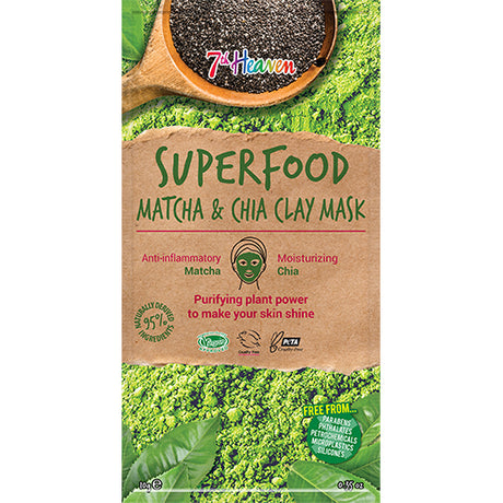Ansiktsmask Superfood Matcha & Chia 7th Heaven