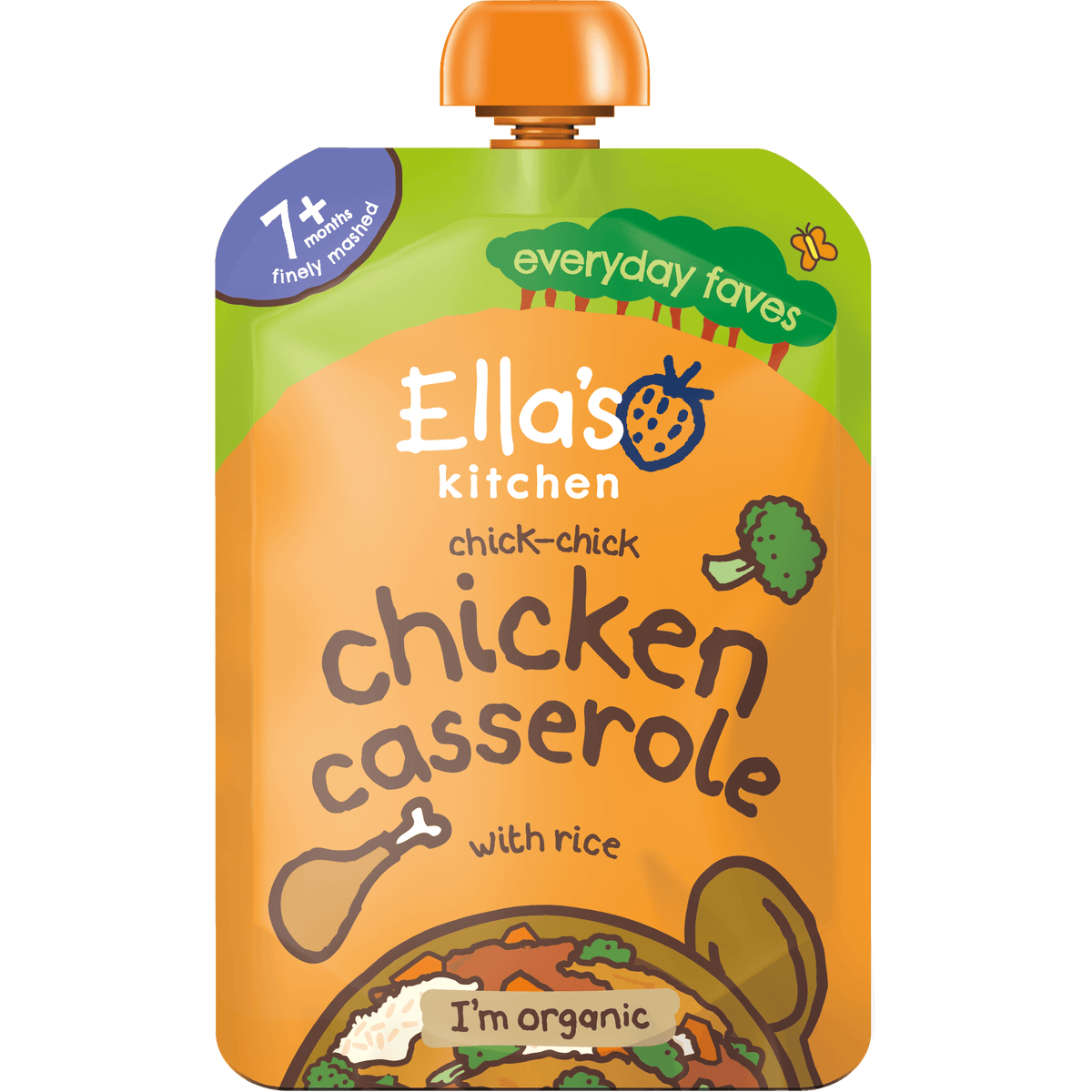 Ellas Kitchen Babymos 7 mån+ Chicken Casserole With Rice Ekologisk | 130 g