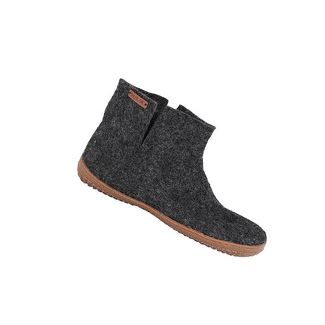 SHU`S hjemmesko med gummi sål - Dark Grey 45