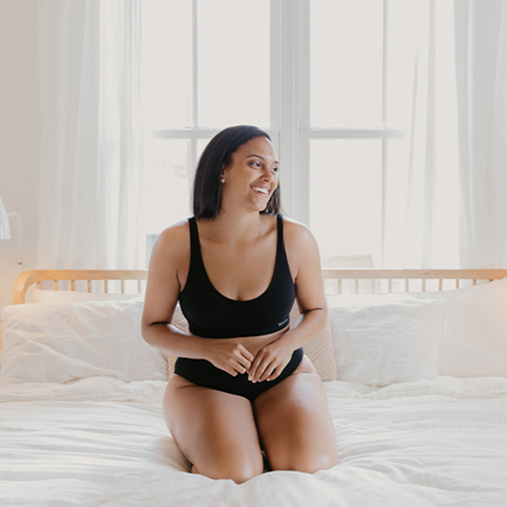 Bambu BH med Inlägg Svart