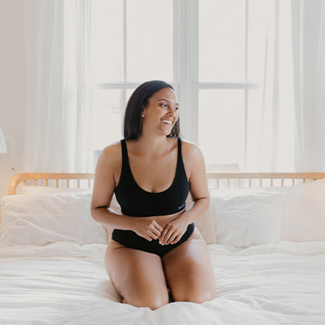 Bambu BH med Inlägg Svart