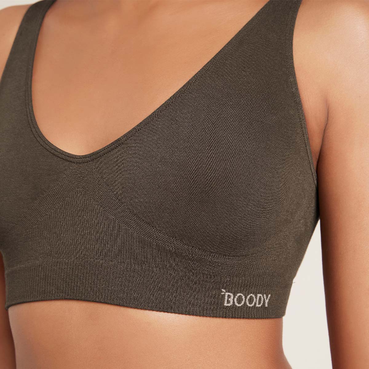 Bambu BH Shaper Crop Bra Dark Olive