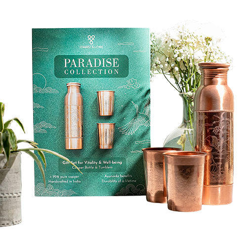 Kopparpresentset Paradise (1x900 ml+2x300 ml)