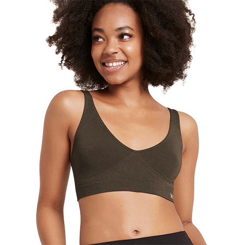 Shaper Crop Bra dark olive str. S