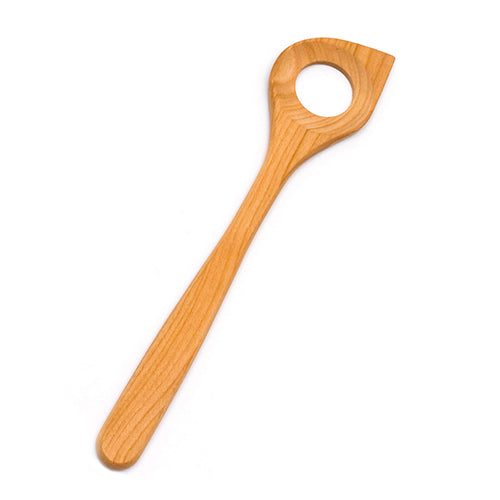 Grydeske M. Hål 30 Cm Körsbärsträ